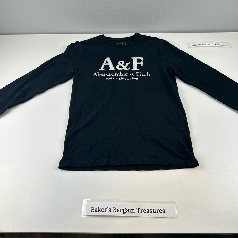 Abercrombie & Fitch Charcoal Logo Tee